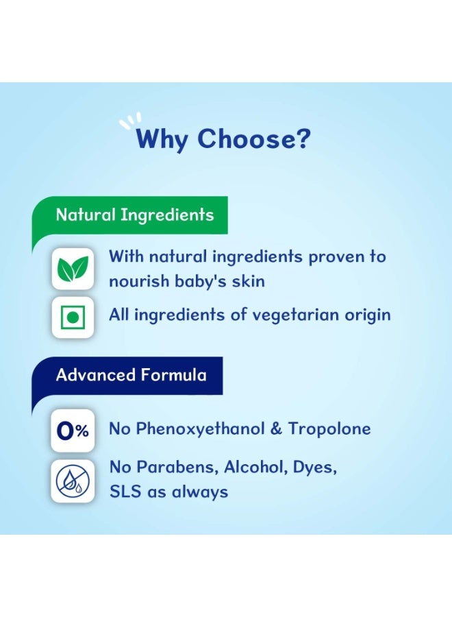 شيكو Chicco Baby Moments Shampoo for Tear-Free Bath times, Natural Ingredients, Suitable for baby’s tangle Free, smooth hair, No Phenoxyethanol and Parabens (500ml) - Image 2